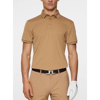 J.Lindeberg Tour Tech Halbarm Polo braun