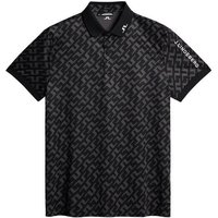 J.Lindeberg Tour Tech Reg Fit Print Halbarm Polo schwarz