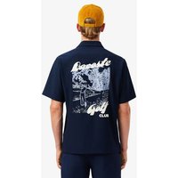 Lacoste Halbarm Hemd navy