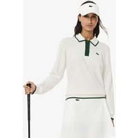 Lacoste Langarm Polo weiß