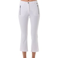MDC Boot Cut Cropped Chino 7/8 Hose weiß