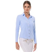 MDC Button Down Langarm Polo hellblau