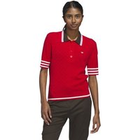 MR Knit Polo W Halbarm rot