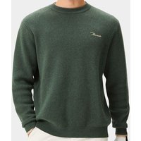 Macade Golf Cashmere Blend Knit Crewneck Pullover Strick grün