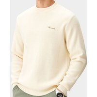 Macade Golf Cashmere Blend Knit Crewneck Pullover Strick offwhite