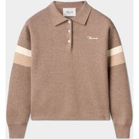 Macade Golf Lite Knit Polo Sweater Pullover Strick camel