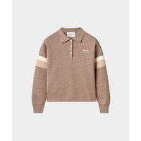 Macade Golf Lite Knit Polo Sweater Pullover Strick camel