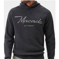 Macade Golf Signature Knit Hoodie Pullover Strick grau