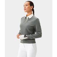 Macade Golf Sweatshirt Langarm Polo grau