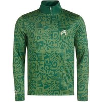 Malbon CAPO PERFORMANCE QUARTER ZIP Stretch Midlayer grün