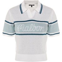 Malbon JADE POLO SWEATER Halbarm Polo weiß