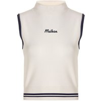 Malbon KARA MOCK NECK VEST Strick Pullunder ecru