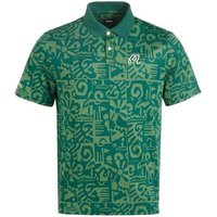 Malbon MEZZO PERFORMANCE PIQUE PRINTED Halbarm Polo grün