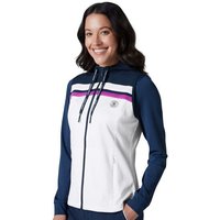 Penguin Lightweight Hoodie Colourblock Stretch Weste weiß