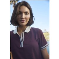 Penguin WAIST LENGTH COLORBLOCK Halbarm Polo dunkelrot