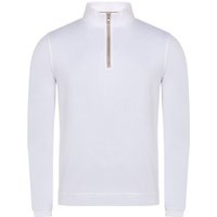 Peter Millar ALBATROSS PIQUE QUARTER-ZIP Stretch Midlayer weiß