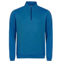 Peter Millar PERTH BIRDSEYE QUARTER-ZIP Stretch Midlayer blau
