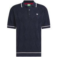 S Knit Halbarm Polo navy