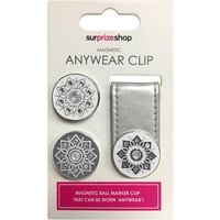 Surprizeshop Ballmarkerset Metallic Silber silber