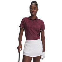 Under Armour Drive Jacquard Halbarm Polo bordeaux