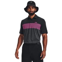 Under Armour Playoff 3.0 Low Round Stripe Halbarm Polo schwarz
