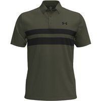 Under Armour Playoff 3.0 Polo-Dual Chest Stripe Halbarm Polo oliv