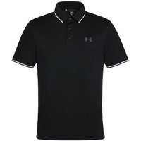 Under Armour Playoff 3.0 Rib Halbarm Polo schwarz