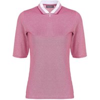 Valiente 2-Tone Pique Halbarm Polo pink