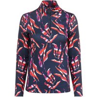 Valiente Druck 1/2 Zip Soft Touch Thermo Unterzieher navy