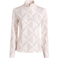 Valiente Druck 1/2 Zip Stretch Thermo Midlayer beige