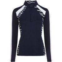 Valiente Druck 1/2 Zip Thermo Unterzieher navy