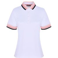 Valiente Funktions Pique Halbarm Polo weiß