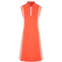 Valiente Pique Colourblock ohne Arm Kleid koralle