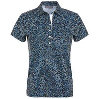 Valiente Rueckenfalte und Druck Halbarm Polo navy 2 Valiente Rueckenfalte und Druck Halbarm Polo navy
