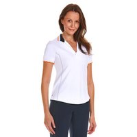 Valiente Spezial Tiping Kragen Halbarm Polo weiß 2 Valiente Spezial Tiping Kragen Halbarm Polo weiss