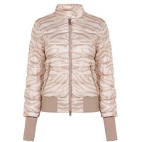 Valiente Stepp Druck Thermo Jacke beige