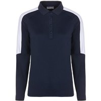 Valiente Thermo-Pique Langarm Polo navy