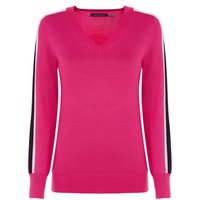 Valiente V-Neck Pullover Strick pink