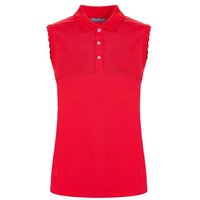 Valiente Wellen-Rib Nylon ohne Arm Polo rot