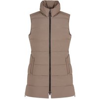 Valiente lange Stepp Thermo Weste taupe