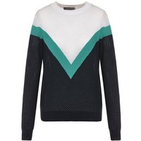 Valiente mesh Pullover Strick navy