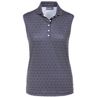 Valiente polo w/o sleeves printed ohne Arm Polo navy 2 Valiente polo wo sleeves printed ohne Arm Polo navy