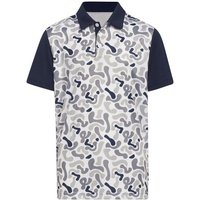 adidas Boys Camo Printed Halbarm Polo navy