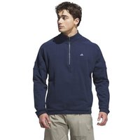 adidas GO-TO HYBRID QUARTER-ZIP PULLOVER Stretch Midlayer navy