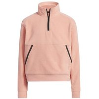 adidas Girls FLEECE 1/4 Z Stretch Midlayer orange