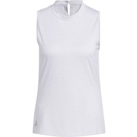 adidas HEATHERED ESS. MOCK ohne Arm Polo weiß