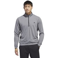 adidas MENS UPF LIGHTWEIGHT QUARTER ZIP Stretch Midlayer grau