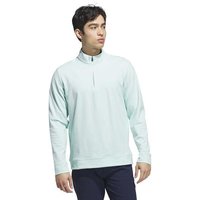 adidas ULTIMATE365 CLASSIC QUARTER-ZIP PULLOVER Stretch Midlayer hellgrün