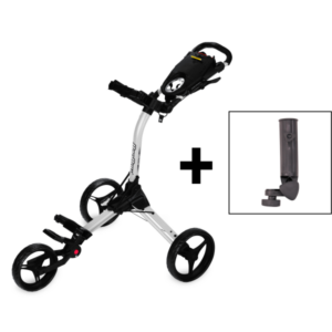 Bag Boy Trolley C3 Compact + Schirmhalter weiß