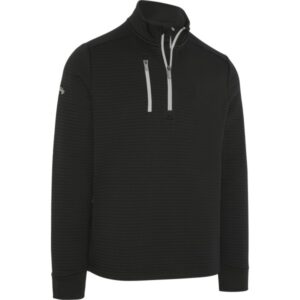 Callaway Layer Midweight Textured Fleece 14-Zip schwarzgrau